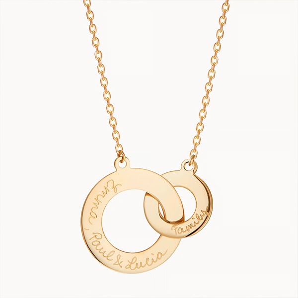 Personalised Intertwined Necklace