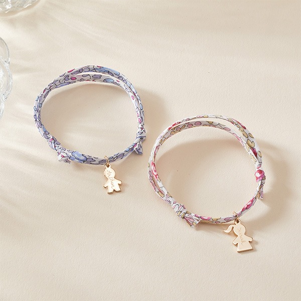 Bracelet personnalisé Famille Mini Charm Liberty