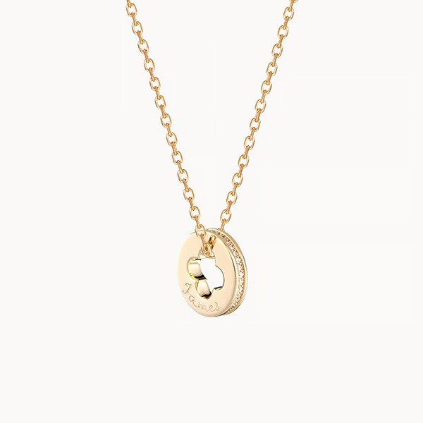 Collana Personalizzata Croce a trifoglio Unity con cristallo