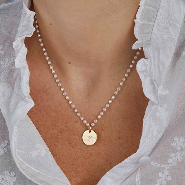 Personalised Pearl Message Necklace