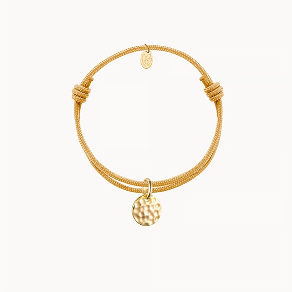 Bracelet personnalisé Mini Disque Martelé