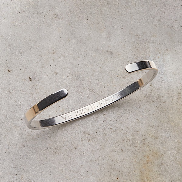 Men's Personalised Open Bangle